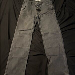 Hollister Men's Dark Gray Cargo Jeans 33x32